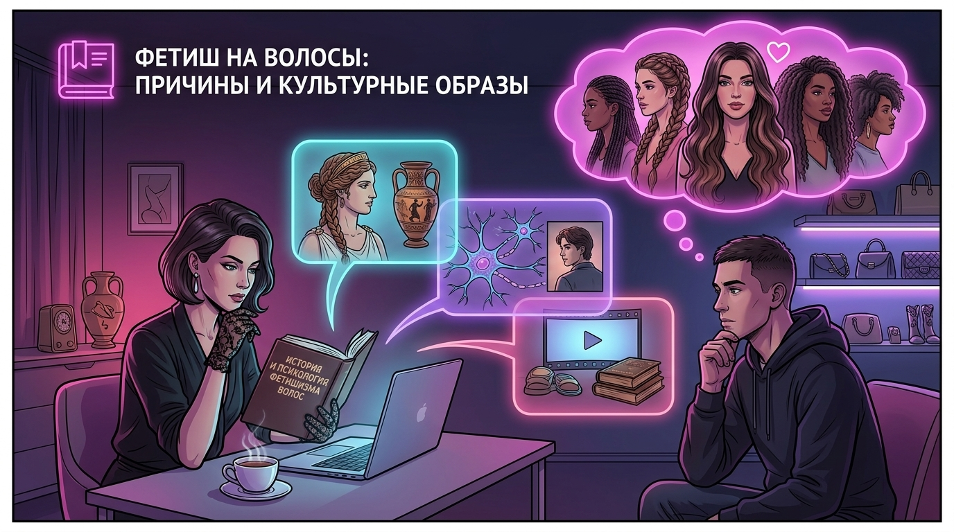 Фетиш на волосы: причины и культурные образы