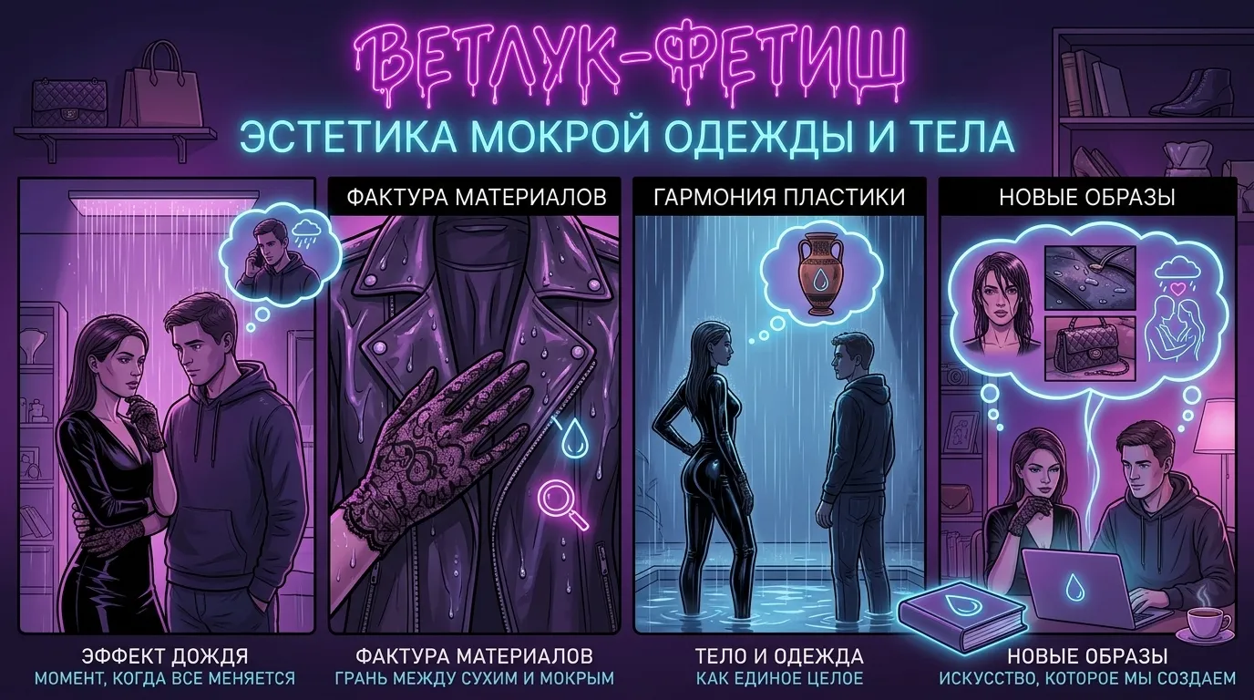 Wetlook-фетиш: эстетика мокрой одежды и тела