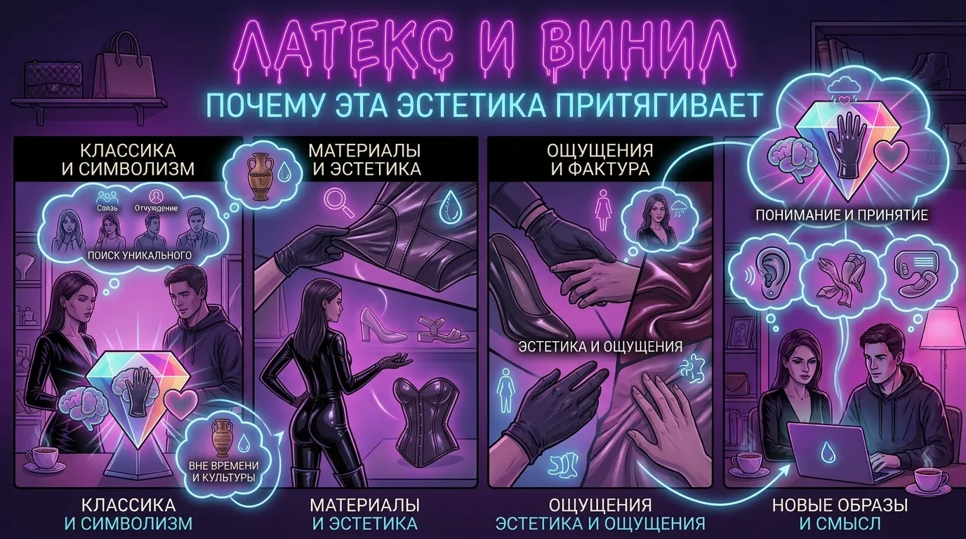 Латекс и винил: почему эта эстетика притягивает