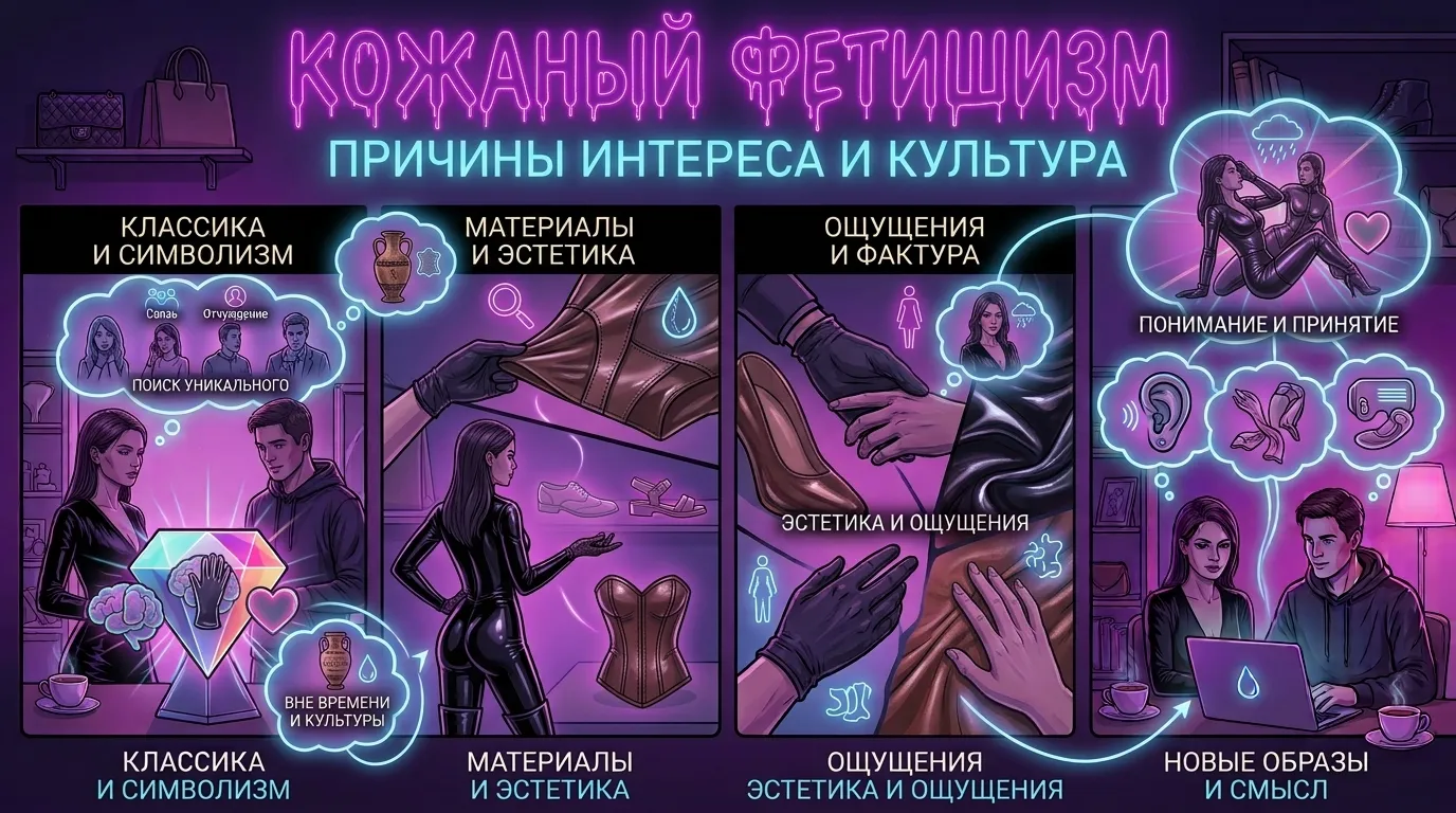 Кожаный фетишизм: причины интереса и культура