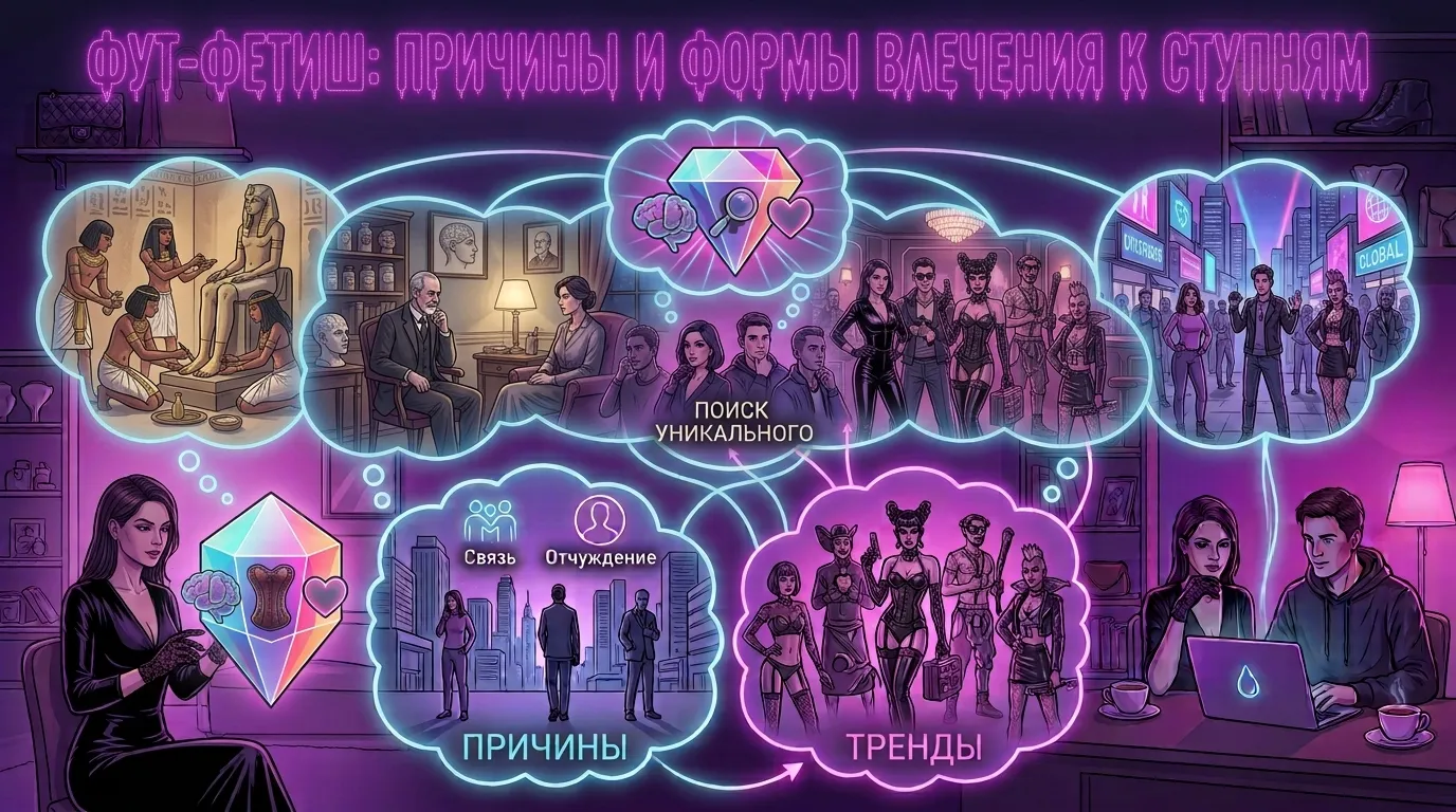 Фут-фетиш: причины и формы влечения к ступням