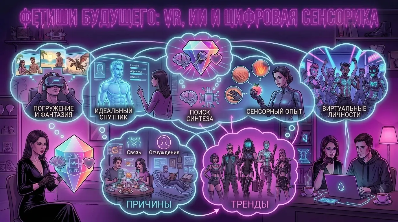 Фетиши будущего: VR, ИИ и цифровая сенсорика