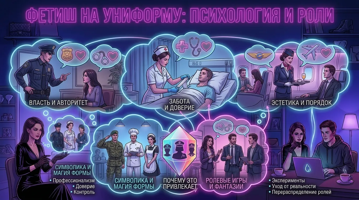 Фетиш на униформу: психология и роли