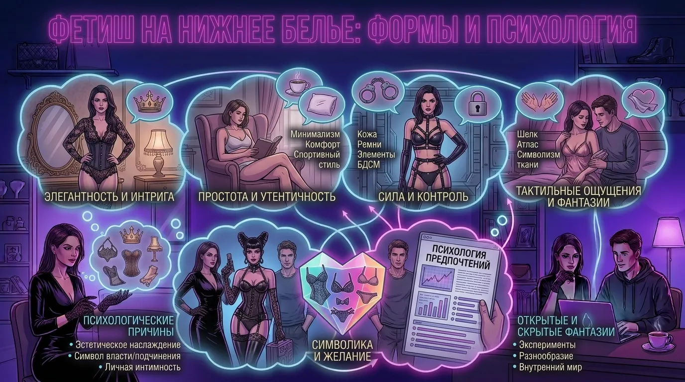 Фетиш на нижнее белье: формы и психология