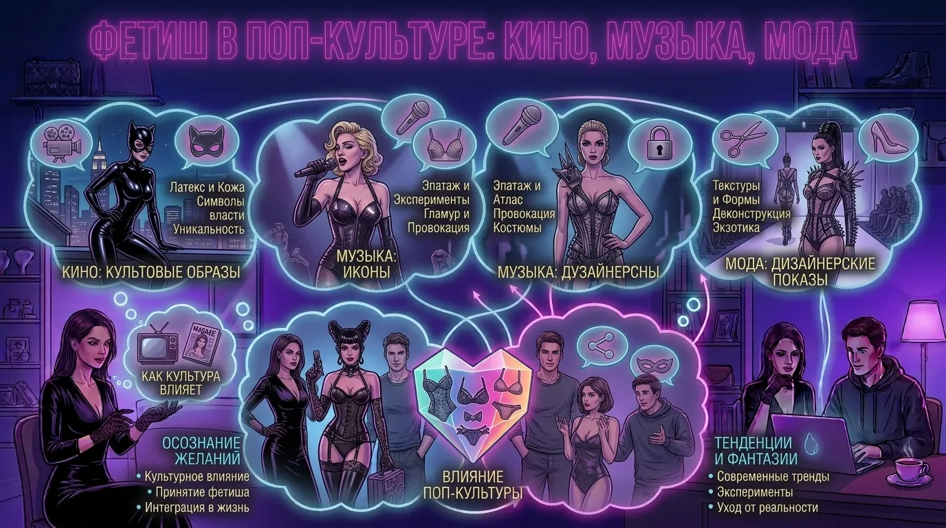 Фетиш в поп-культуре: кино, музыка, мода