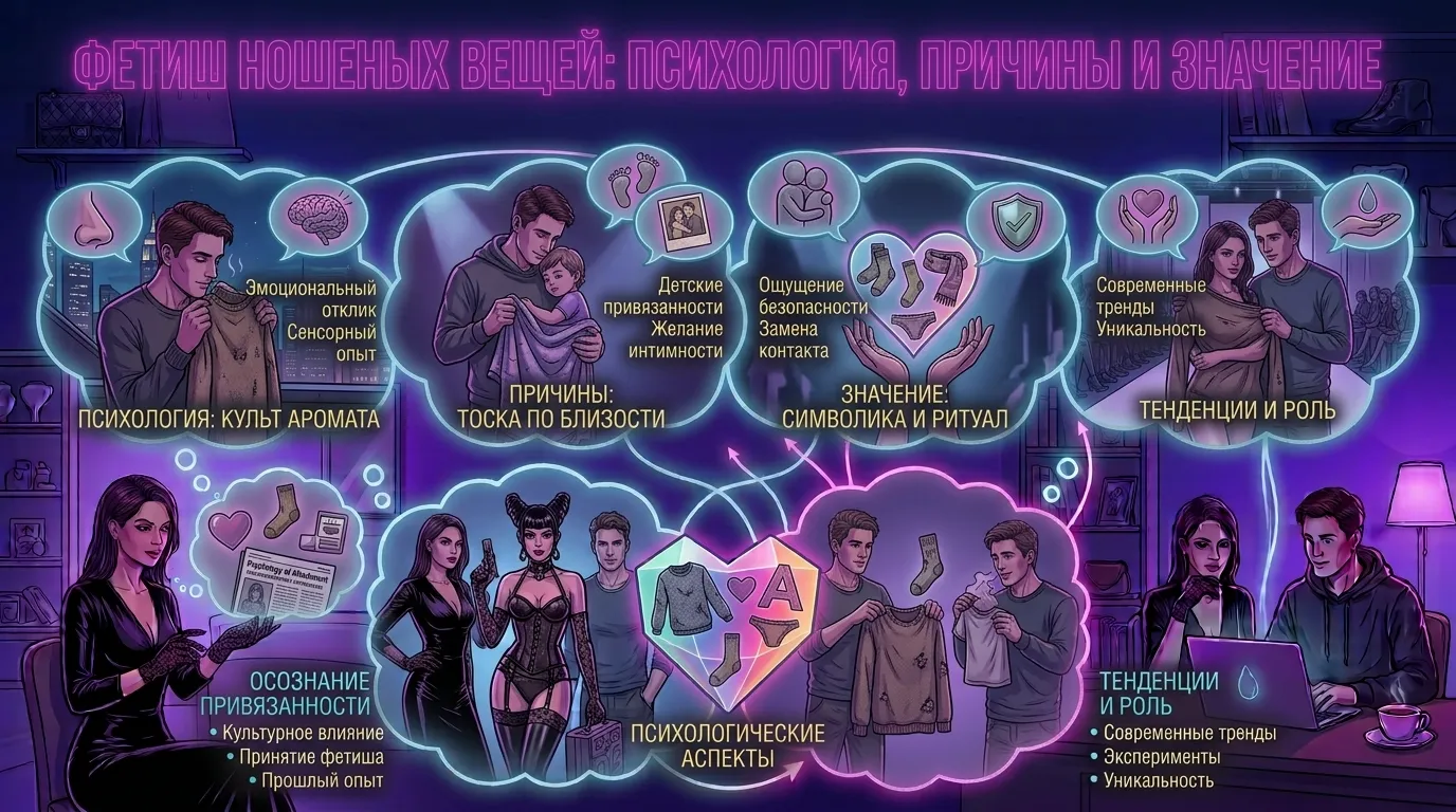 Фетиш ношеных вещей: психология, причины и значение | Fetish Market