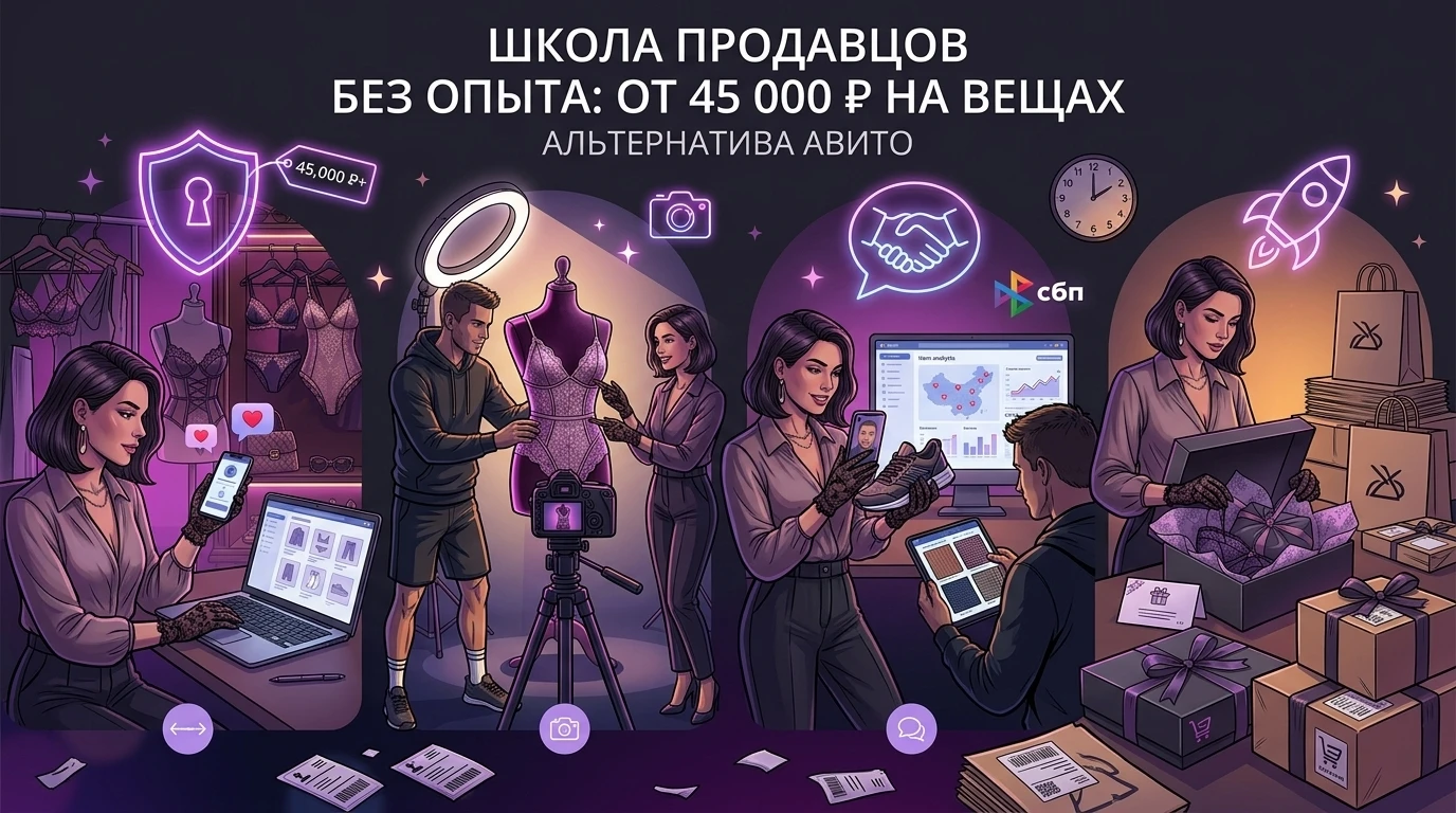 Подработка на дому и удаленно: как зарабатывать от 45 000 ₽ на вещах без опыта (альтернатива Авито)