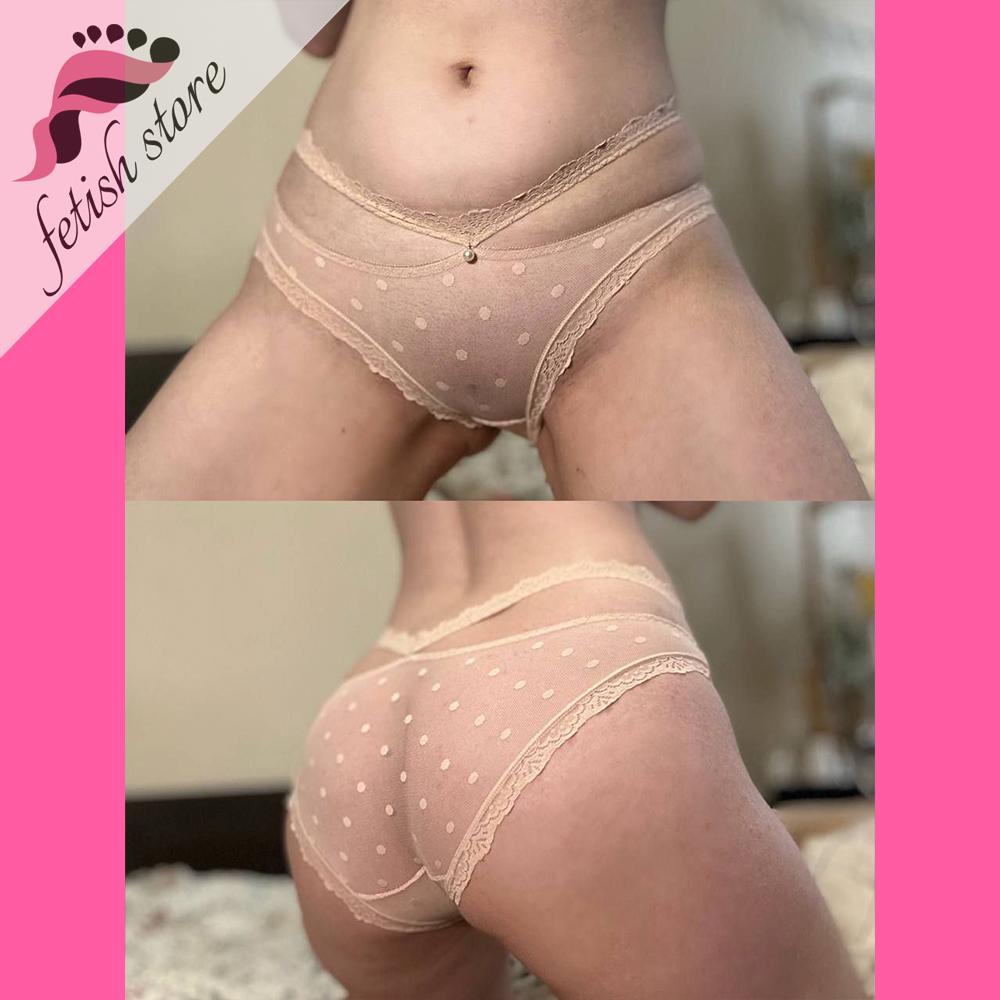 Бежевые прозрачные слипы sweetline